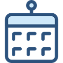Time And Date, Administration, Organization, Calendars, Calendar, time, date, Schedule, interface DarkSlateBlue icon