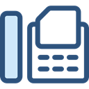 phone, Fax, telephone, technology, Communications, phone call, Office Material DarkSlateBlue icon