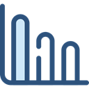 statistics, graphic, finances, loss, Business And Finance, Business, Stats, Bars, graph DarkSlateBlue icon