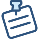 Note, interface, push pin, pinned, Piled, Business And Finance, Files And Folders DarkSlateBlue icon