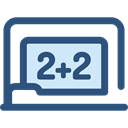 school, Class, Eraser, education, Blackboard DarkSlateBlue icon