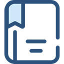 bookmark, Address book, Notebook, Business, Agenda, interface, education DarkSlateBlue icon