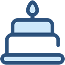 birthday, cake, food, Dessert, Celebration, Bakery, Birthday Cake, Food And Restaurant, Birthday And Party DarkSlateBlue icon