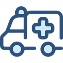 medical, transportation, transport, vehicle, Ambulance, emergency, Automobile DarkSlateBlue icon