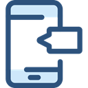 touch screen, mobile phone, cellphone, smartphone, technology, Communications DarkSlateBlue icon