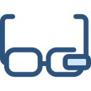 Computer, digital, technology, electronic, electronics, computing, Google Glasses Black icon