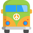 Automobile, minivan, Car, transportation, transport, vehicle YellowGreen icon