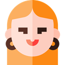 user, woman, profile, Avatar, Social PeachPuff icon