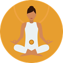 exercise, meditation, pilates, Relaxing, Yoga, Poses, Lotus Position, Sports And Competition Goldenrod icon