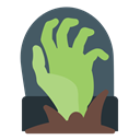 Hand, halloween, Holidays, grave, zombi, insurgent DarkSlateGray icon