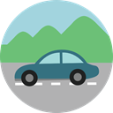 vehicle, Automobile, Car, transportation, transport DarkSeaGreen icon