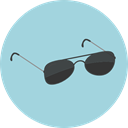 Accessory, fashion, sunglasses, Protection, eyeglasses LightBlue icon