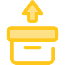 Archive, Data Storage, Storage Box, Shipping And Delivery, Box, storage, file storage Gold icon