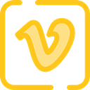 Vimeo, social network, logotype, Logos, Logo, social media, Brands And Logotypes Gold icon