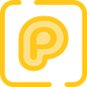 Logo, social media, social network, logotype, Plurk, Logos, Brands And Logotypes Gold icon