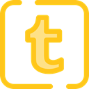 logotype, Logos, Brands And Logotypes, Logo, social media, social network, Tumblr Gold icon
