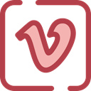 Logo, social media, Vimeo, social network, logotype, Logos, Brands And Logotypes Sienna icon