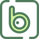 Logos, Badoo, Brands And Logotypes, Logo, social media, social network, logotype DimGray icon