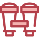 miscellaneous, Binoculars, Eye, binocular, see, spy, Goggles, sight Sienna icon