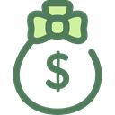 money bag, Dollar Symbol, Business And Finance, Business, Money, Currency, Bank, banking DimGray icon