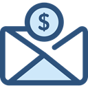 Business, Money, Cash, Currency, Charity, Business And Finance, envelope DarkSlateBlue icon