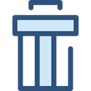 delete, Trash, Bin, Garbage, Can, ui, recycling, Multimedia Option, Ecology And Environment DarkSlateBlue icon