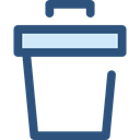 delete, Trash, Bin, Garbage, Can, ui, recycling, Multimedia Option, Ecology And Environment DarkSlateBlue icon