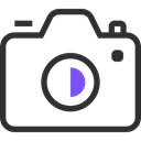 Camera, film, image, photo, picture, photography, ui Black icon