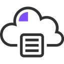 Server, network, Database, Archive, Cloud, storage, file storage Black icon