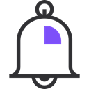 bell, Call, notification, support, remind, Essential Black icon