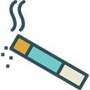 medical, Smoke, Cigarette, Cigar, Unhealthy, Smoker, Healthcare And Medical Black icon
