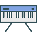 musical instrument, Music And Multimedia, Birthday And Party, Keyboard, music, piano, Keys Icon