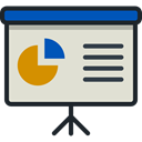 statistics, graphic, finances, financial, Seo And Web, chart, Presentation, Business Gainsboro icon