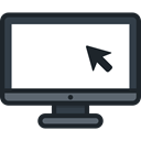 monitor, screen, television, Tv, Computer, technology DarkSlateGray icon
