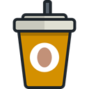 Coffee, food, coffee cup, hot drink, Coffee Shop, Take Away, Paper Cup, Food And Restaurant DarkGoldenrod icon