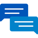 Conversation, Communications, Chat, Communication, speech bubble, Multimedia DodgerBlue icon