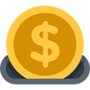 finances, Business And Finance, Coins, Dollar, investment, Business, Money, coin DarkGoldenrod icon