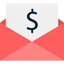 Dollar Symbol, Seo And Web, Dollar, payment, dollar bill, payment method, envelope, Business, Money WhiteSmoke icon