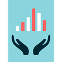 graph, Business, Stats, Bars, statistics, graphic, finances, Growing, Seo And Web SkyBlue icon