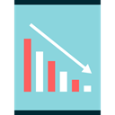 graphic, Bar chart, loss, Business And Finance, Seo And Web, graph, Business, Stats, statistics SkyBlue icon