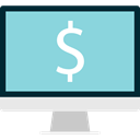 Tv, Computer, monitor, screen, television, technology SkyBlue icon