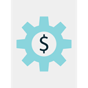 Dollar, configuration, cogwheel, Tools And Utensils, Gear, settings, Business, Dollar Symbol, Seo And Web WhiteSmoke icon