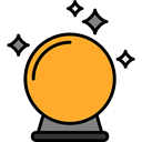 miscellaneous, Ball, magic, halloween, future, fair, Soothsaying, Magic Ball Goldenrod icon