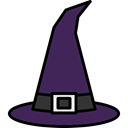 Terror, witch, spooky, scary, halloween, horror, fear Black icon