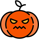 halloween, pumpkin, horror, Terror, spooky, scary, fear OrangeRed icon