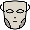 spooky, scary, Costume, fear, Mask, halloween, horror, Terror LightGray icon