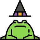 Animals, Toad, spooky, scary, fear, halloween, horror, Terror Black icon