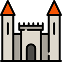 spooky, scary, fear, Castle, halloween, horror, Terror LightGray icon