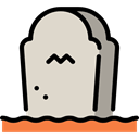 Rip, tomb, tombstone, death, halloween, Stone, Cemetery LightGray icon