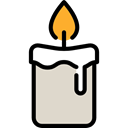 miscellaneous, light, Candle, illumination, decoration, Ornamental Black icon